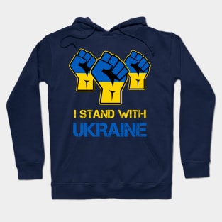 I Stand with Ukraine Protest Fist Hoodie